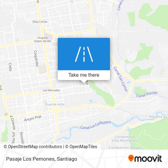 Mapa de Pasaje Los Pemones