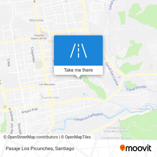 Mapa de Pasaje Los Picunches