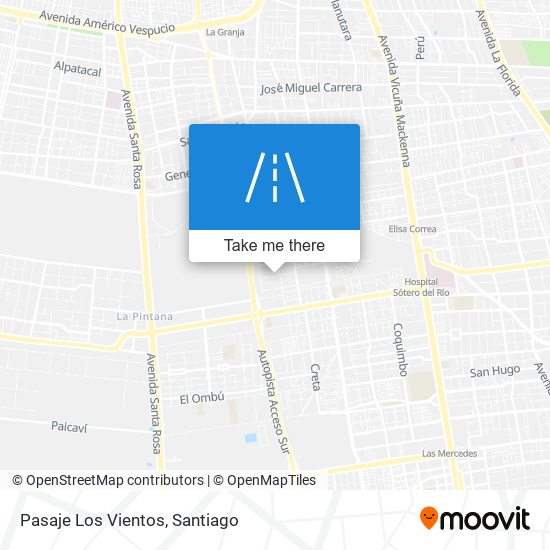 Pasaje Los Vientos map