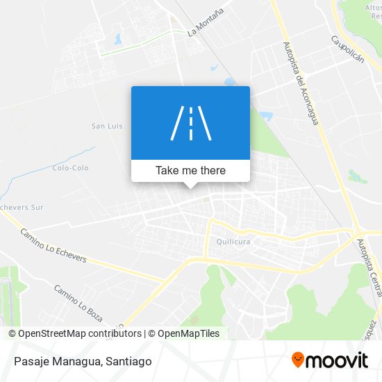 Pasaje Managua map