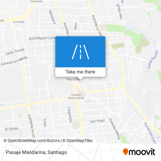 Pasaje Mandarina map