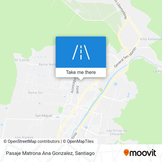 Mapa de Pasaje Matrona Ana Gonzalez