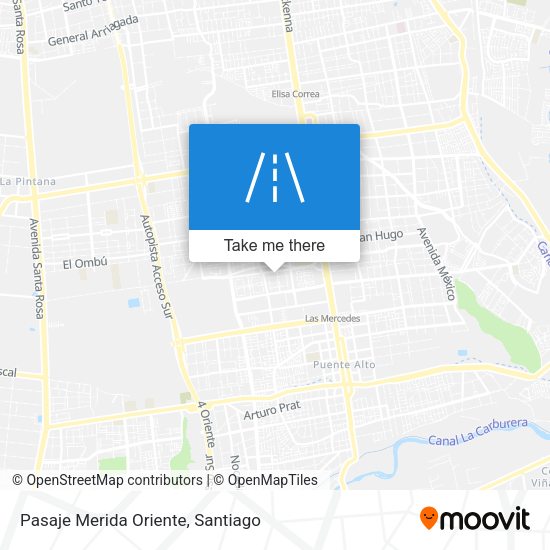 Pasaje Merida Oriente map