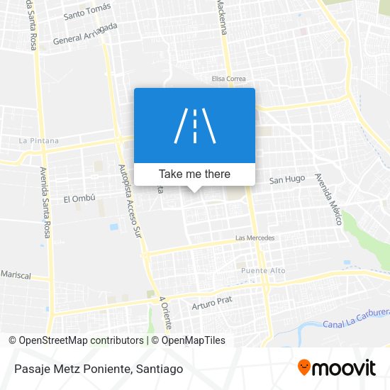 Mapa de Pasaje Metz Poniente
