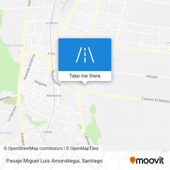 Mapa de Pasaje Miguel Luis Amunátegui