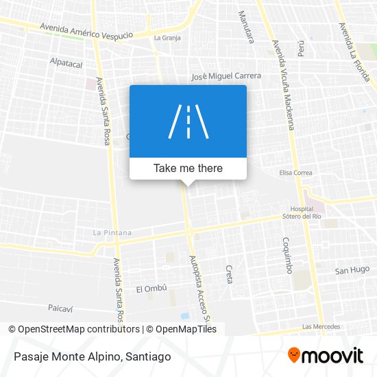 Mapa de Pasaje Monte Alpino