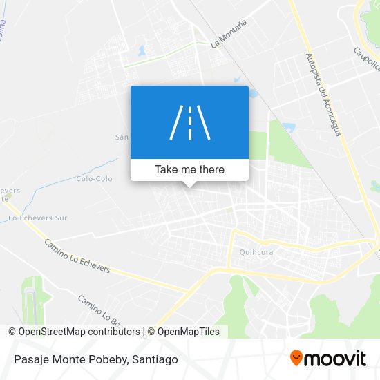 Mapa de Pasaje Monte Pobeby