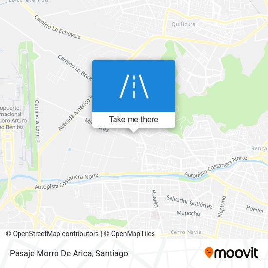Mapa de Pasaje Morro De Arica