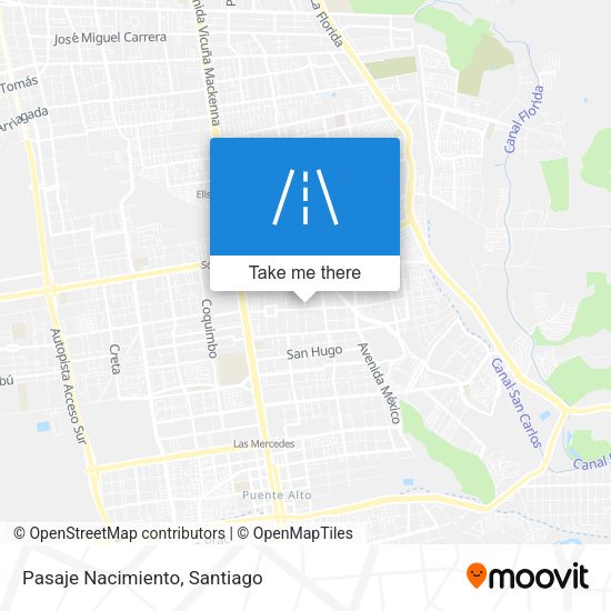 Mapa de Pasaje Nacimiento