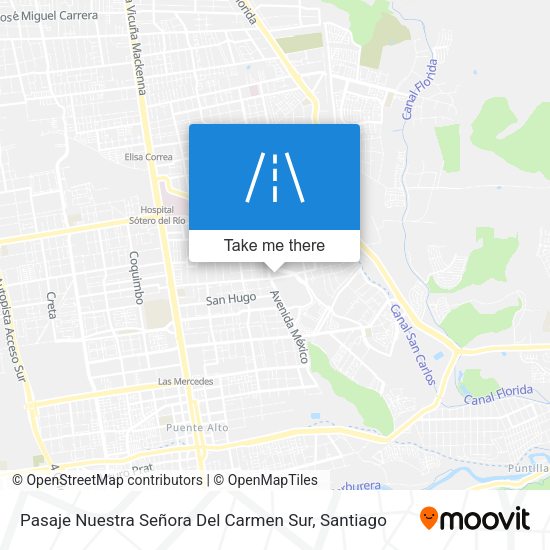 Pasaje Nuestra Señora Del Carmen Sur map