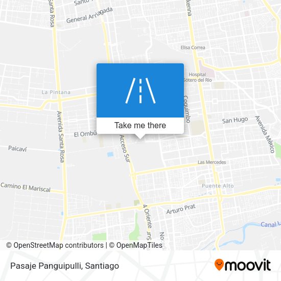 Mapa de Pasaje Panguipulli