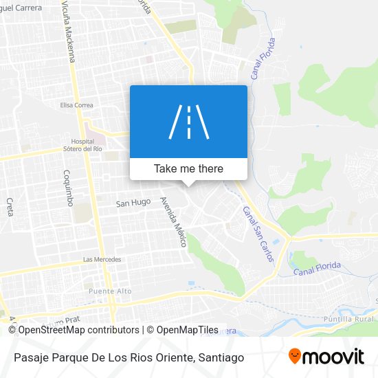 Mapa de Pasaje Parque De Los Rios Oriente
