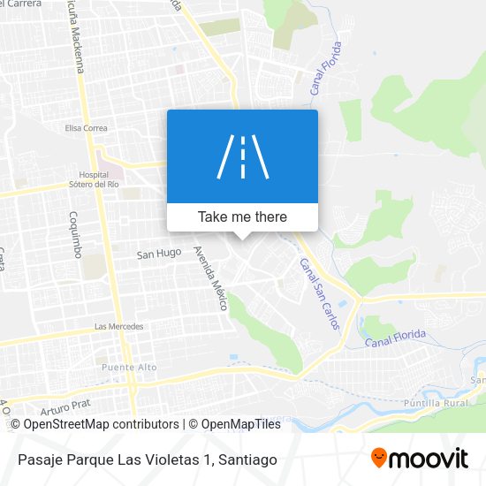 Pasaje Parque Las Violetas 1 map