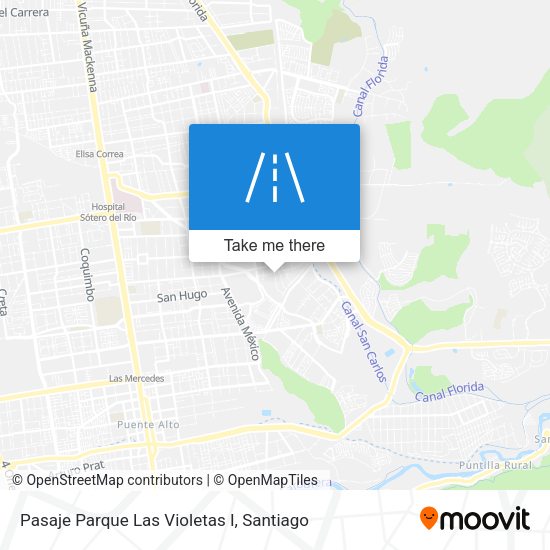 Mapa de Pasaje Parque Las Violetas I