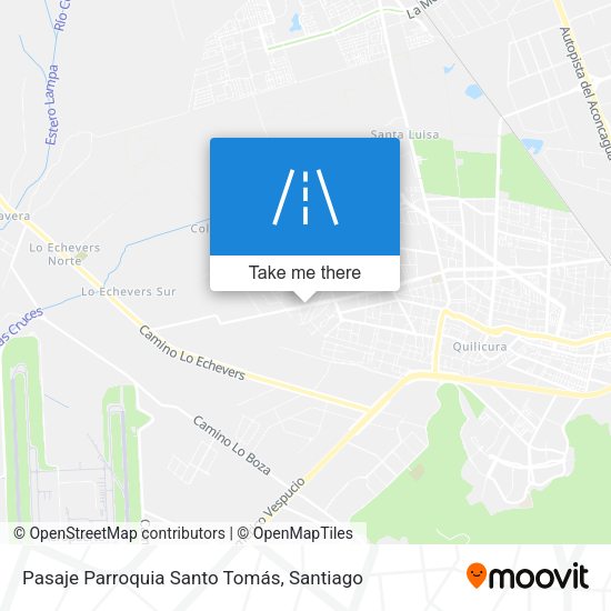 Mapa de Pasaje Parroquia Santo Tomás