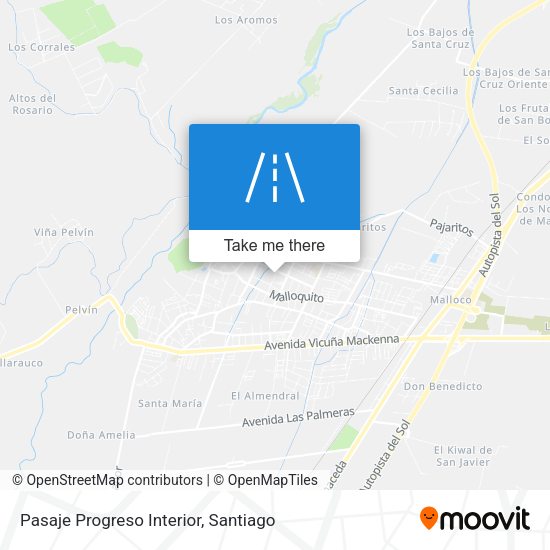 Pasaje Progreso Interior map