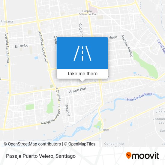 Mapa de Pasaje Puerto Velero