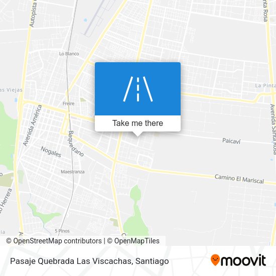 Mapa de Pasaje Quebrada Las Viscachas