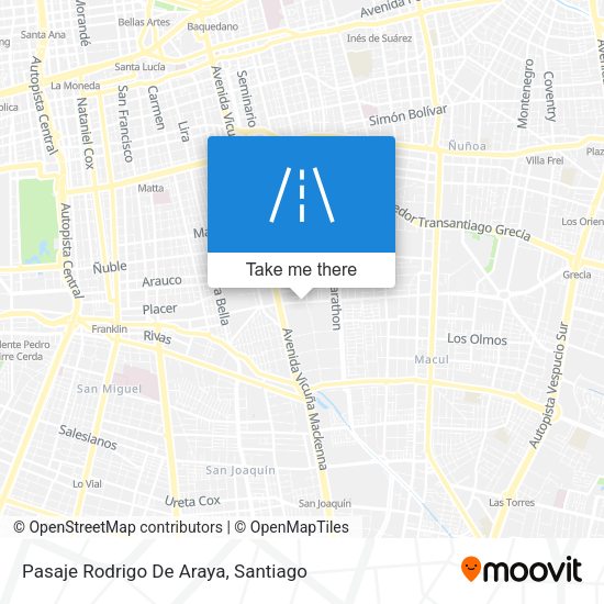 Pasaje Rodrigo De Araya map
