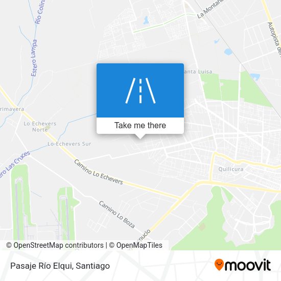 Pasaje Río Elqui map