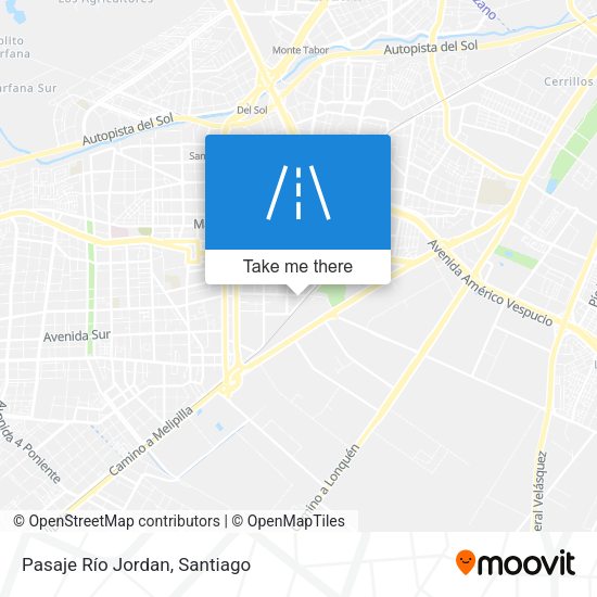 Pasaje Río Jordan map