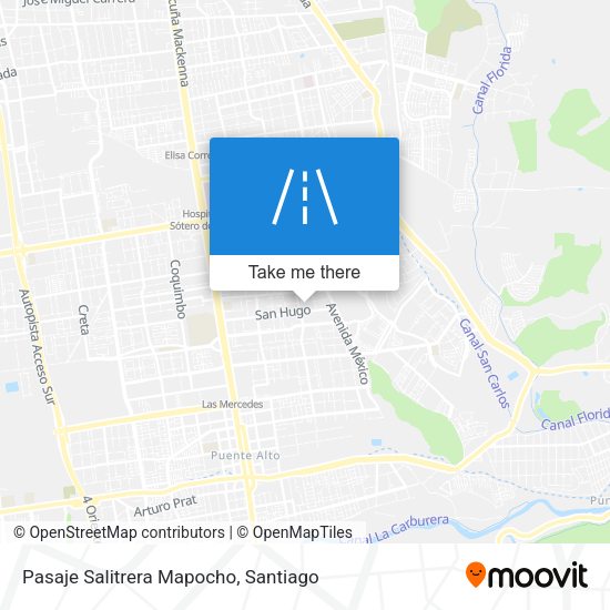 Pasaje Salitrera Mapocho map