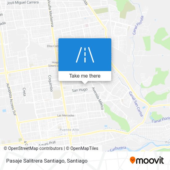 Pasaje Salitrera Santiago map