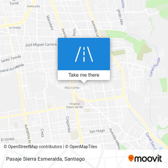 Pasaje Sierra Esmeralda map
