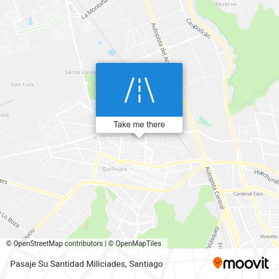 Mapa de Pasaje Su Santidad Miliciades