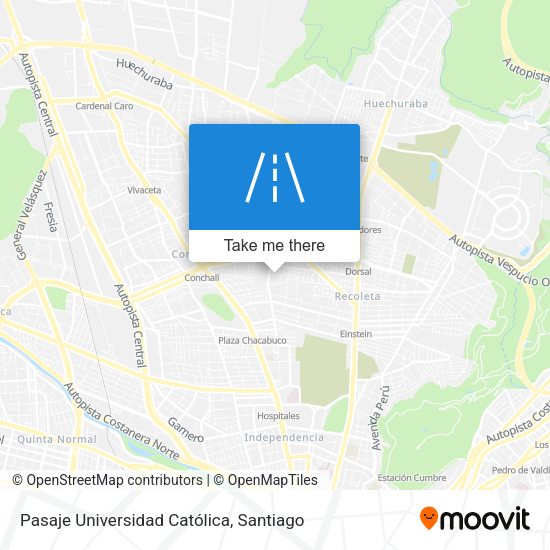 Pasaje Universidad Católica map