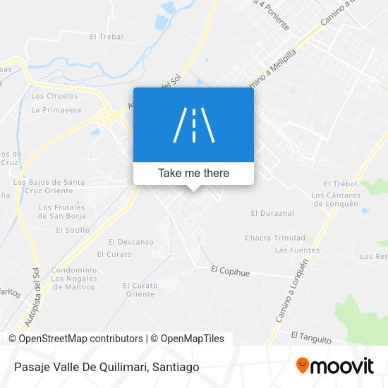 Pasaje Valle De Quilimari map