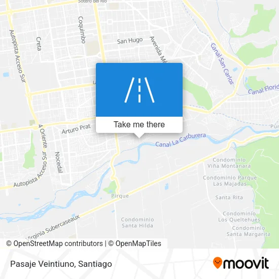 Pasaje Veintiuno map