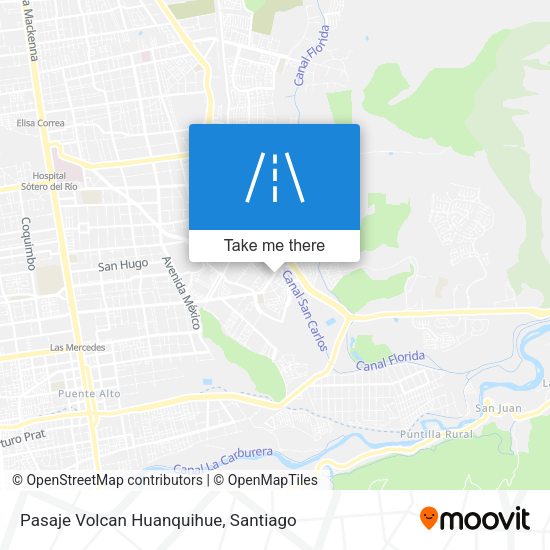 Mapa de Pasaje Volcan Huanquihue