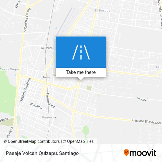 Mapa de Pasaje Volcan Quizapu