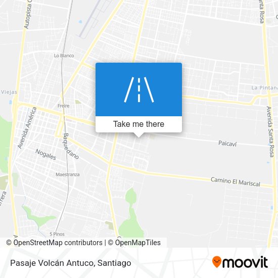 Pasaje Volcán Antuco map