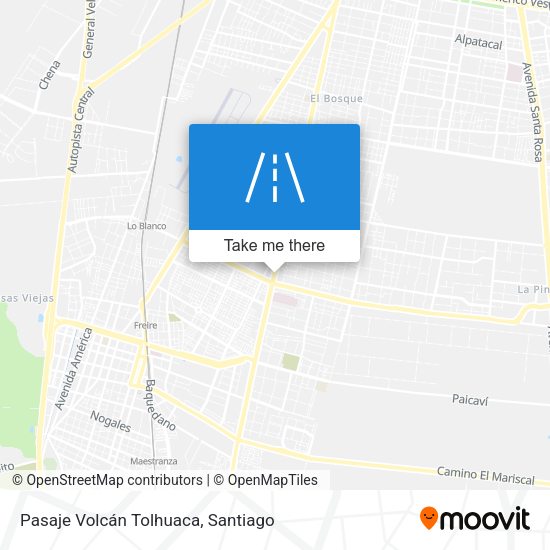 Mapa de Pasaje Volcán Tolhuaca
