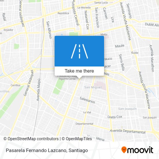 Mapa de Pasarela Fernando Lazcano