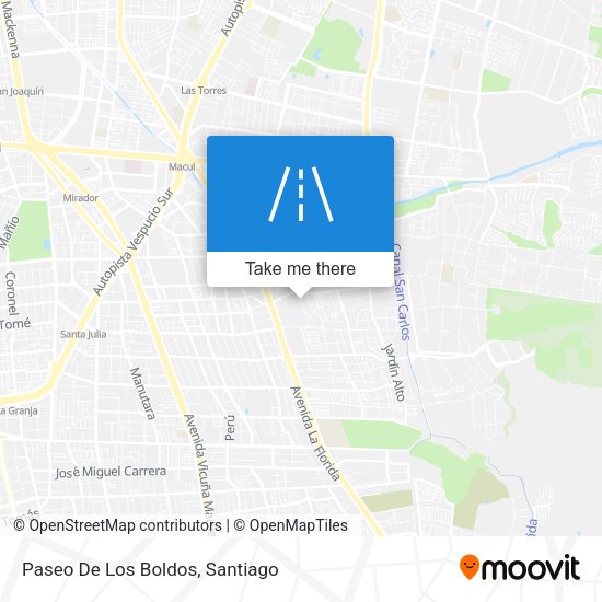 Mapa de Paseo De Los Boldos