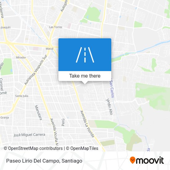 Paseo Lirio Del Campo map