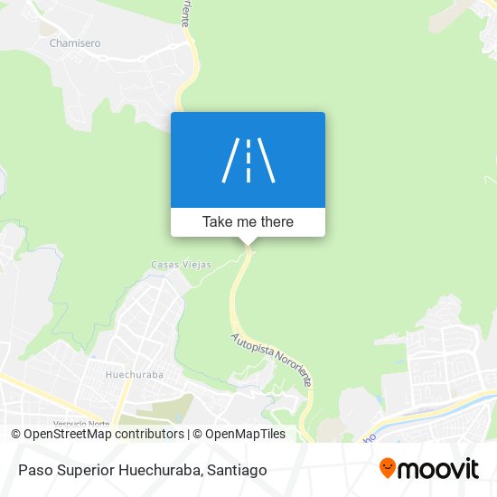 Paso Superior Huechuraba map