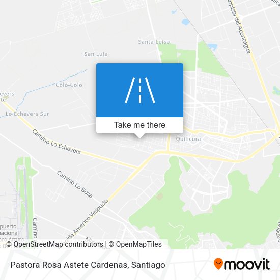 Pastora Rosa Astete Cardenas map