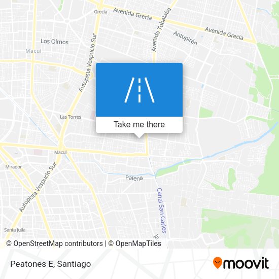 Mapa de Peatones E