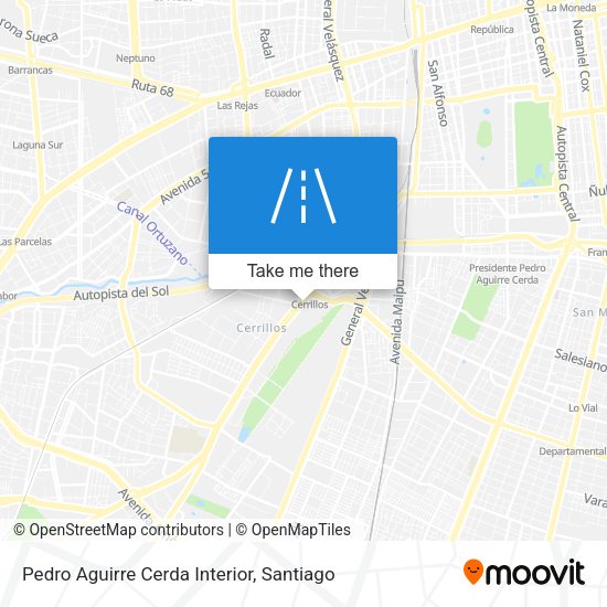 Mapa de Pedro Aguirre Cerda Interior