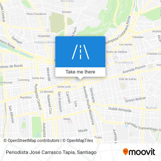 Periodista José Carrasco Tapia map