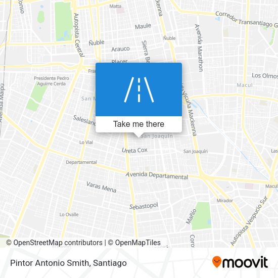 Mapa de Pintor Antonio Smith
