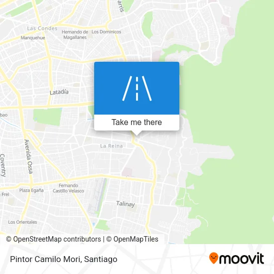 Mapa de Pintor Camilo Mori