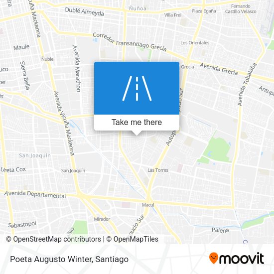 Poeta Augusto Winter map