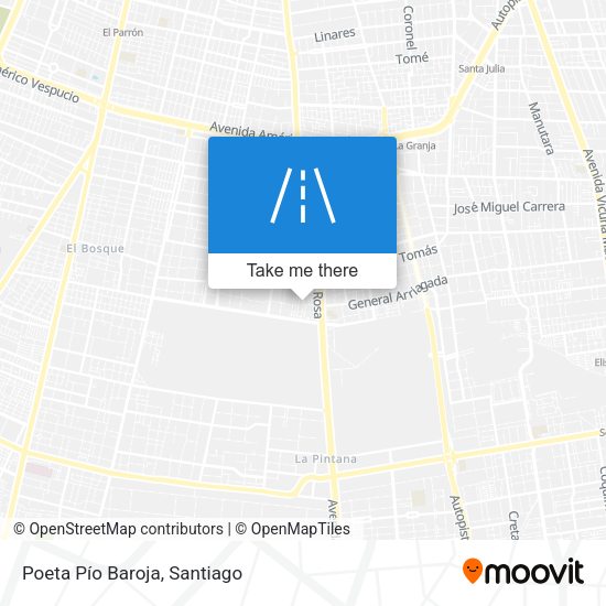 Mapa de Poeta Pío Baroja