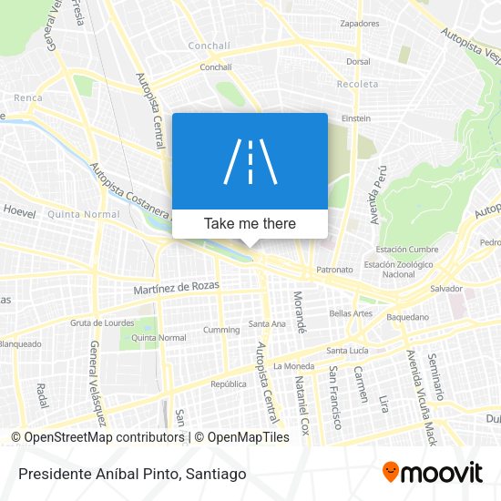Mapa de Presidente Aníbal Pinto
