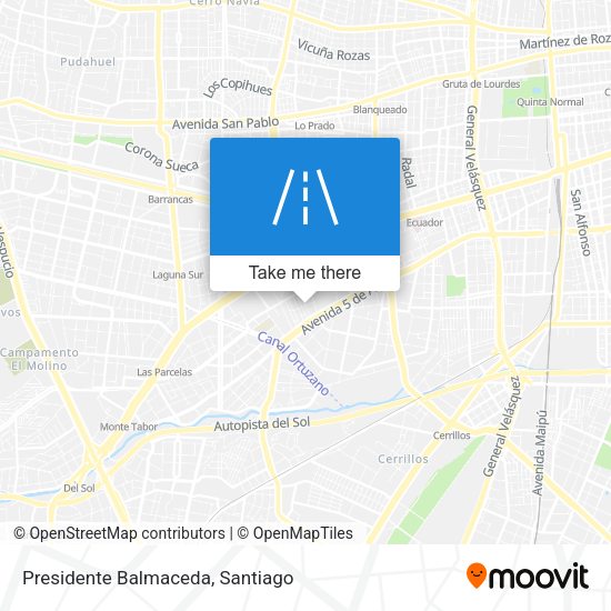 Presidente Balmaceda map